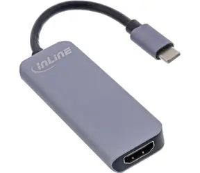 InLine USB-C hub šedá / USB hub / HDMI / 2x USB-A / 4K60Hz