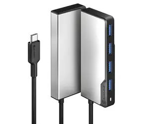 Alogic Fusion Swift USB-C Hub Space Gray / USB hub / 4 porty