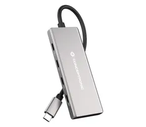 Conceptronic HUBBIES17G šedá / USB hub / 7 portů / USB 3.2 Gen 2 / 10 Gbps