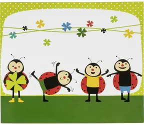 Daiber Ladybug Portrait 13x18 cm / Paspartovací složky / dětský motiv beruška / 25 ks