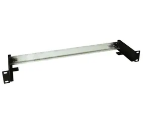 Solarix RAIL-1U-DIN černá / DIN lišta / do 19" rozvaděče / 1U / RAL 9005
