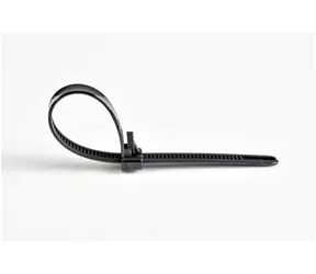 StarTech Uvolnitelná stahovací páska černá / Stahovací páska / nylon / 125 mm / 100 ks