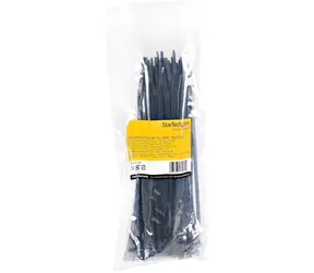StarTech Stahovací pásky černé / Stahovací páska / Nylon / uvolnitelná / 100 ks / -40 až 85 °C