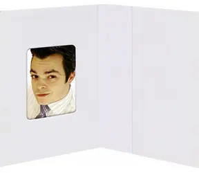 Daiber Folders bílá matná / Paspartovací složky / 38x58 mm / 100 ks