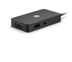 Microsoft Surface USB-C Travel Hub černá / Dokovací stanice / USB-C / USB-A / HDMI / VGA / RJ-45