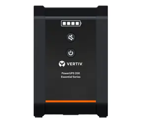Vertiv PowerUPS 200 Essential černá / Záložní zdroj UPS / 1000VA/525W / 230V / Line-Interactive / 4x Schuko