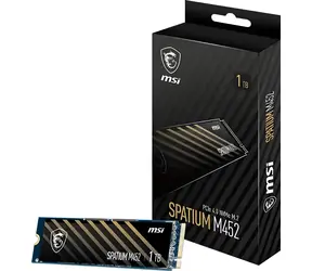 MSI Spatium M452 1TB / M.2 2280 / PCIe Gen4 x4 / 3D NAND / R: 3600MBps / W: 3100MBps / 5y
