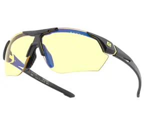 GUNNAR CYBERPUNK MILITECH ONYX SIGNAL YELLOW / Kancelářské/herní brýle / Jantarová skla / BLF 65 / GUNNAR focus