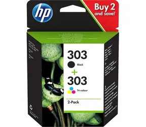 HP 303 (3YM92AE) inkoustová kazeta multipack CMYK / pro HP ENVY Photo 6220 & 6230 / cca 200/165 stran