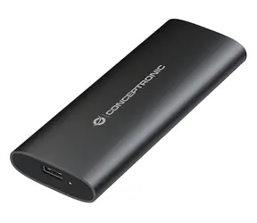 Conceptronic DANTE04B černá / Externí box pro M.2 SATA/NVMe SSD / USB-C / hliníkové tělo