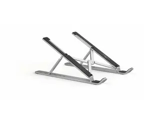 Durable Fold stříbrná / Stojan pro notebook / skládací / nastavitelný / do 15" / nosnost 5 kg