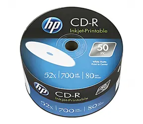HP CD-R Printable 700MB 52x / Záznamové médium / 50 ks / 80 min