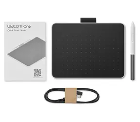 Wacom One Small černo-červená / Grafický tablet s perem / 152×95 mm / 2048 úrovní přítlaku / USB