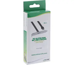 InLine interní adaptér USB-C - USB-A černá / Adaptér do PC skříně / Slot Key-A / 0,5 m