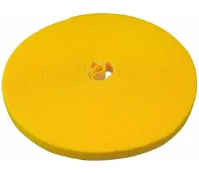 LABEL THE CABLE PRO Roll Dual žlutá / Stahovací páska se suchým zipem / Role 25 m / Oboustranná