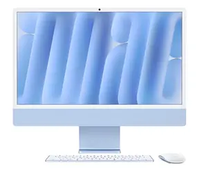 Apple iMac 24 M4 (2024) modrá (MWUF3D/A) / 24" 4.5K / Apple M4 / 16GB / 256GB SSD / Apple 8-Core / macOS
