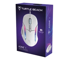 Turtle Beach Kone II bílá / Herní myš / optický senzor 26000 DPI / RGB / optické spínače TITAN