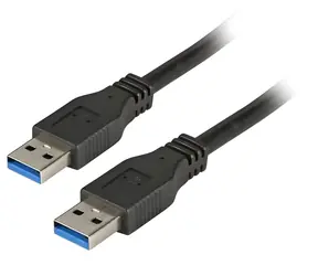 EFB černá / USB kabel A-A / USB 3.0 5 Gbit/s / 1 m