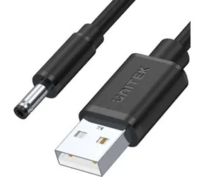 Unitek Y-C495BK černá / Kabel USB-A - DC 3.5 mm / 1 m