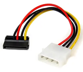 StarTech Napájecí adaptér LP4 na lomený SATA / Adaptér / Molex 4-pin > SATA 15-pin / 15,24 cm