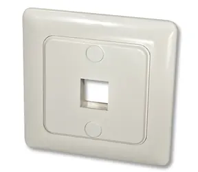 Lindy instalační krabice pro Keystone modul bílá / Zásuvka / Nástěnná / DE norma / 81×81 mm