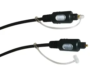Schwaiger optický kabel Toslink černá / Audio kabel optický / Toslink - Toslink / zlacené konektory / 1,5 m