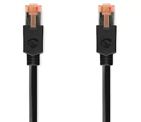 Nedis CAT6 antracitová / Síťový kabel / F/UTP / RJ45 - RJ45 / 1 m / LSZH