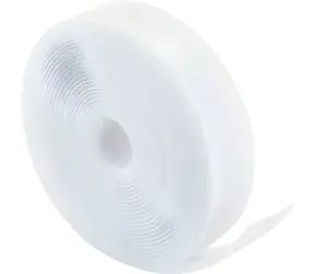 Schwaiger Samolepicí páska se suchým zipem bílá / Suchý zip / 3 m / 12 mm / 2 mm