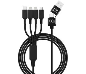 Smrter Hydra ELITE 6in1 černá / Nabíjecí kabel / Lightning / Nylon