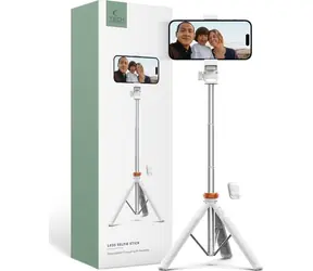 Tech-Protect L03S bílá / Selfie tyč se stativem