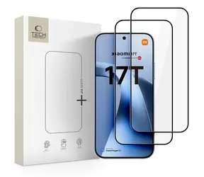 Tech-Protect Glass Fit+ černá / Tvrzené sklo / Xiaomi 17T / 2 ks