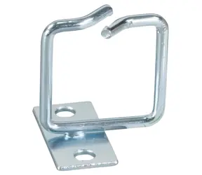 EFB Kroužek na kabely 80x80 mm s posunutou deskou / Kroužek na kabely / 1U / 19" / ocel / stříbrná