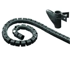 MediaRange Kabelový organizér 20 mm černá / Organizér kabelů / Délka 2,5 m / Plast