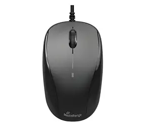 MediaRange MROS213 černá / Optická myš / 1000 DPI / USB / 3 tlačítka / 1,5 m