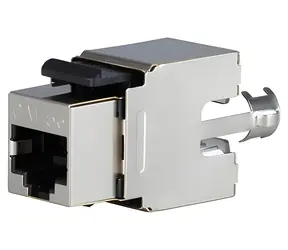 Solarix keystone CAT5E STP SXKJ-5E-STP-BK / Konektor RJ45 / stíněný / černý