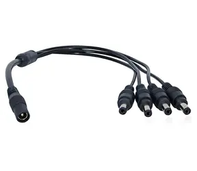 XtendLan Napájecí rozbočovač 1:4 / Napájecí rozbočovač / DC jack 2,1mm / kabel 1,5mm/0,3mm