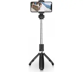 Tech-Protect L01S černá / Selfie tyč / Bluetooth / Stativ / iOS, Android
