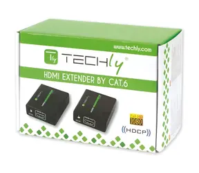 Techly IDATA EXT-E70 černá / HDMI extender / Cat6/6a/7 / do 60 m / Full HD 1080p