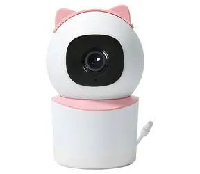 IMMAX NEO LITE SMART Security BABY růžová / Vnitřní kamera / P/T 355°/50° / Wi-Fi / 4MP / TUYA