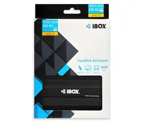iBox HD-02 černá / Externí box pro 2.5" HDD / SATA / USB 3.2 Gen 1