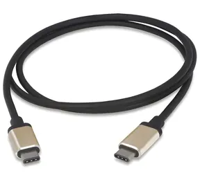 PremiumCord USB-C - USB-C černá / Kabel / USB 3.1 / 10 Gbps / hliníkové konektory / 1 m