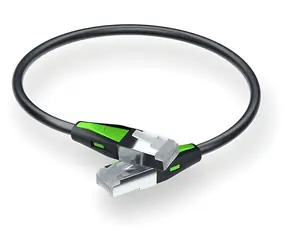 Zyxel Patch kabel Cat6A SF/FTP 18 cm černá / Patch kabel / RJ45-RJ45