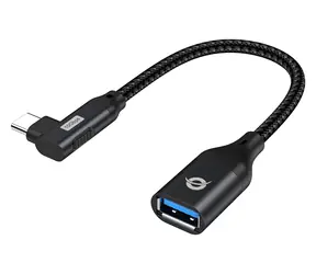Conceptronic adaptér USB-C lomený - USB-A černá / Adaptér / USB 3.2 Gen 2 / 10 Gbit/s / 0,15 m