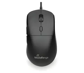 MediaRange myš pro praváky černá / Myš / drátová / optická / USB-C / 800-2400 DPI / 6 tlačítek