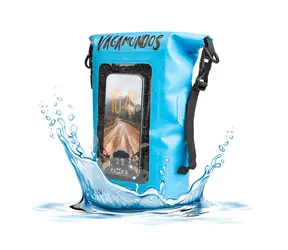 FIXED Float Bag Vandrácký Speciál modrá / Voděodolný vak / Kapsa pro mobil do 7,5" / 3 l