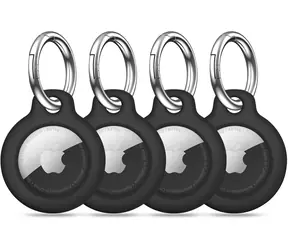 Tech-Protect Rough 4-pack černá / Pouzdro / Apple AirTag / 4 ks