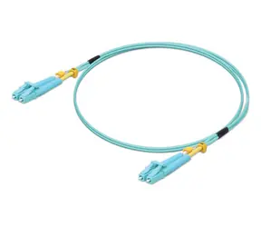 Ubiquiti UACC-OFC-MM-2M / Optický patch kabel / LC-LC / Duplex / OM3 / 10Gbps / 2m / tyrkysová