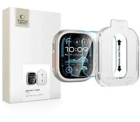 Tech-Protect Easy Set+ / Tvrzené sklo pro chytré hodinky / Apple Watch Ultra 1/2/3 / 49 mm / 2 ks