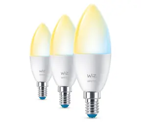 WiZ SET 3x LED žárovka E14 C37 / LED žárovka / E14 / 4,9W / 470lm / 2700-6500K / stmívatelná