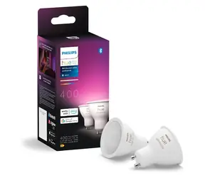 Philips Hue WACA LED žárovka 4,2W sada 2ks / GU10 / 400lm / 2000K-6500K / RGB / IP20